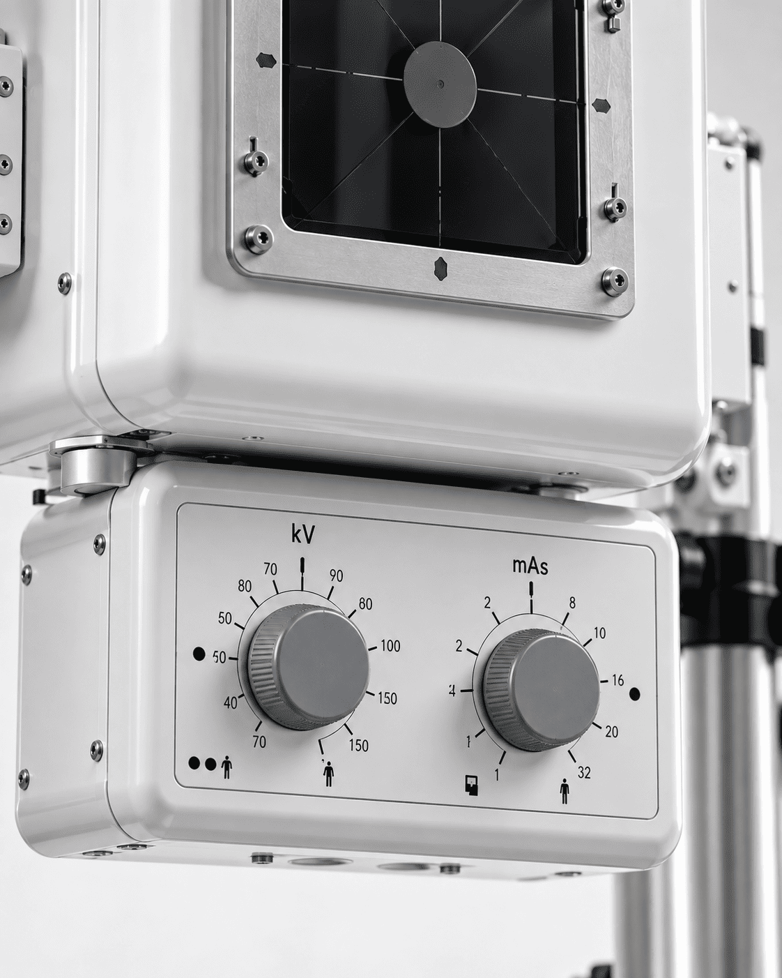 Digital Radiography with the portable X-ray system