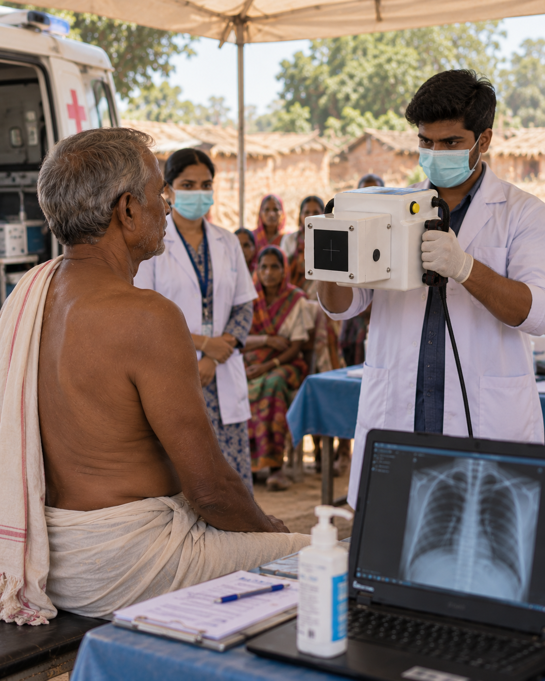 Emergency and Field Healthcare with the portable X-ray system