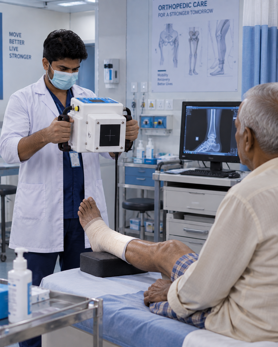 Diagnostic Centers with the portable X-ray system